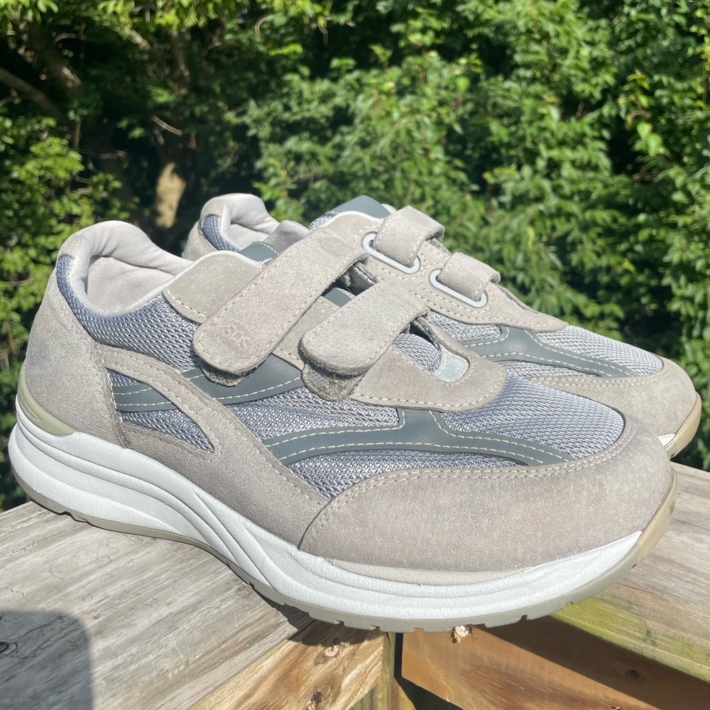 Sas Journey Mesh Hook & Loop Gray White Sneaker M… - image 2